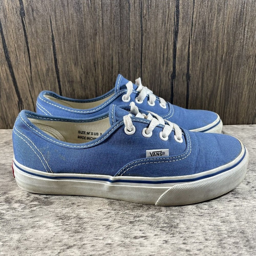 VANS Classic Low Canvas Skate Blue Sneakers Women’s 6.5 - Picture 3 of 8